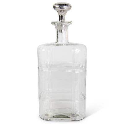 13.25" ETCHED GLASS DECANTER