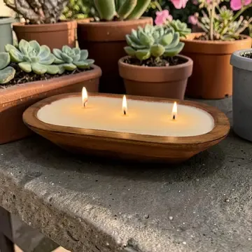 10" MANGO WOOD DOUGH BOWL