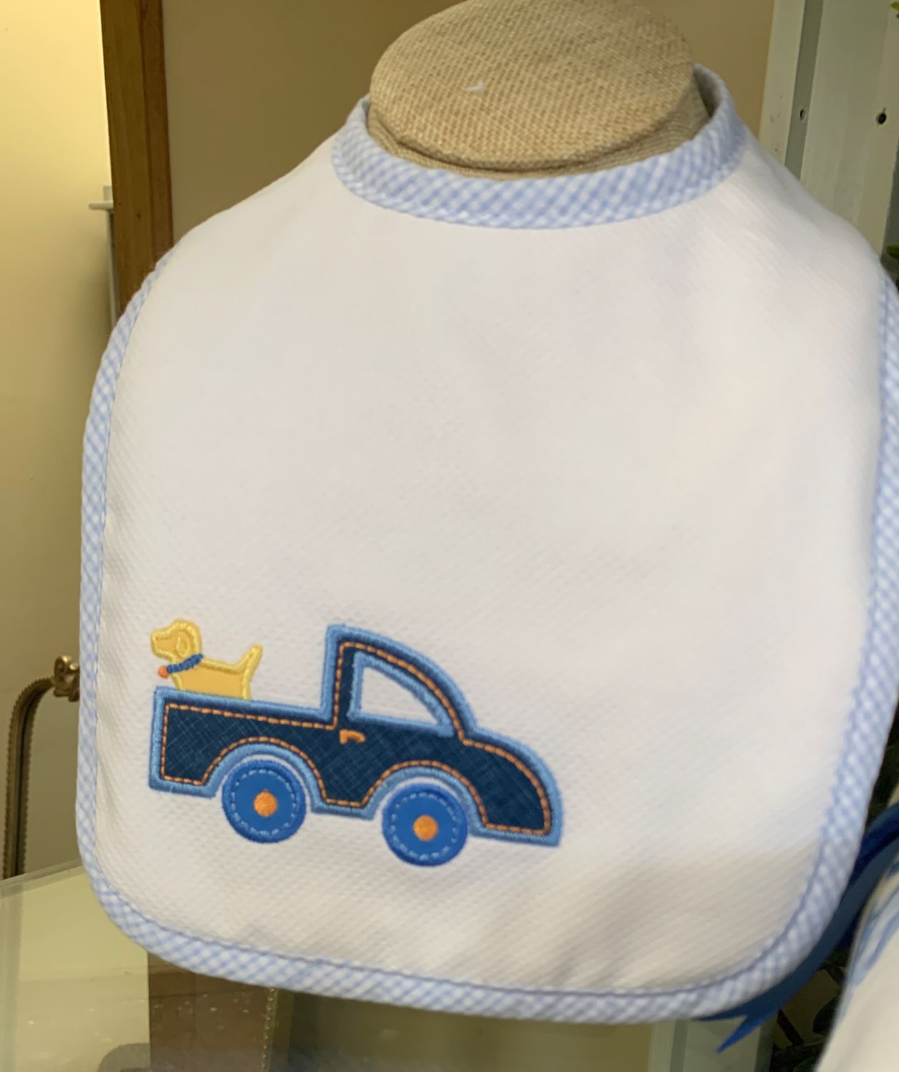 Truck w/ puppy bib