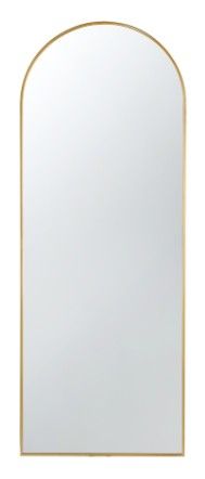 28x1x74" CELINE GOLD ARCH BODY MIRROR