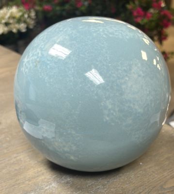BLUE GLASS DECORATIVE BALL