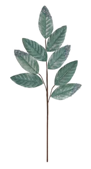 Leaf Pick with Glitter - 27" - AQUA