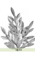 PLASTIC PATINA BAY LEAF SPRAY X 7 CLUSTERS