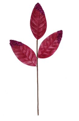 Leaf Pick with Glitter - 18" - FUCHSIA