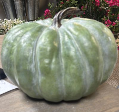 GREEN RESIN PUMPKIN