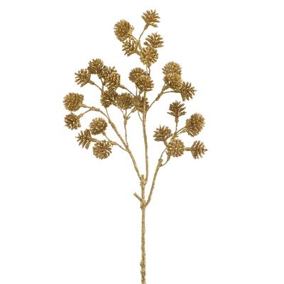 17" GLITTERED THISTLE SPRAY GOLD