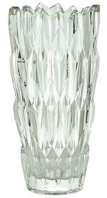 11.5"H X 5.5"DIA FAUX CRYSTAL VASE