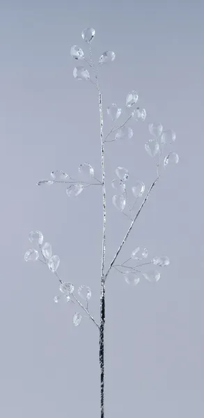 Teardrop Bead Spray CLEAR/SILVER 32"L