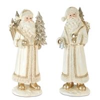 Santa (2 Asst) 13.75"H Resin