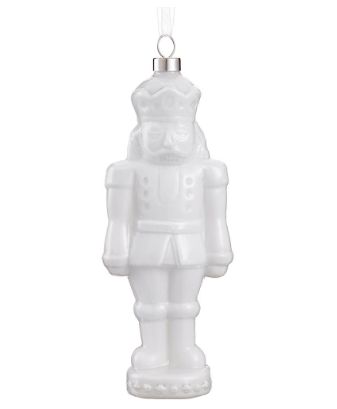 6" GLASS NUTCRACKER ORNAMENT