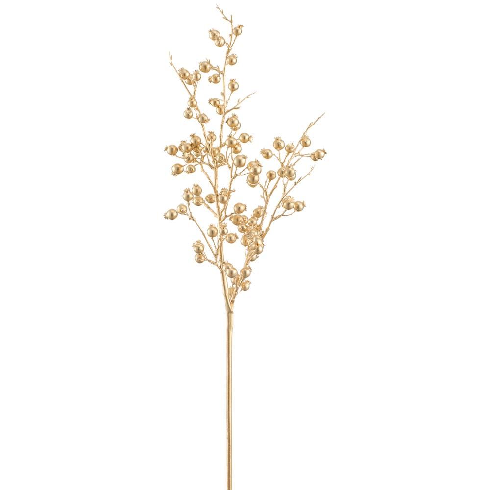 29.5"ΜΕΤALLIC ROSEHIP SPRAY GOLD