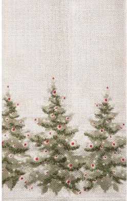 WINTER PINE TREE TOWEL