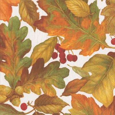 AUTUMN LEAVES COCKTAIL NAPKINS