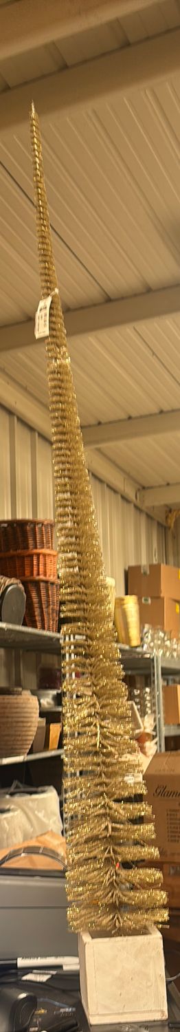 49" GOLD GLITTER TREE IN BOX