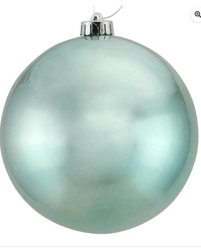 200MM V.P. SMOOTH BALL ORNAMENT - SHINY TURQUOISE