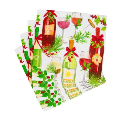 A CHRISTMAS TOAST COCKTAIL NAPKIN