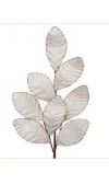 27" BAROQUE VELVET W/ GLITTER LEAF STEM