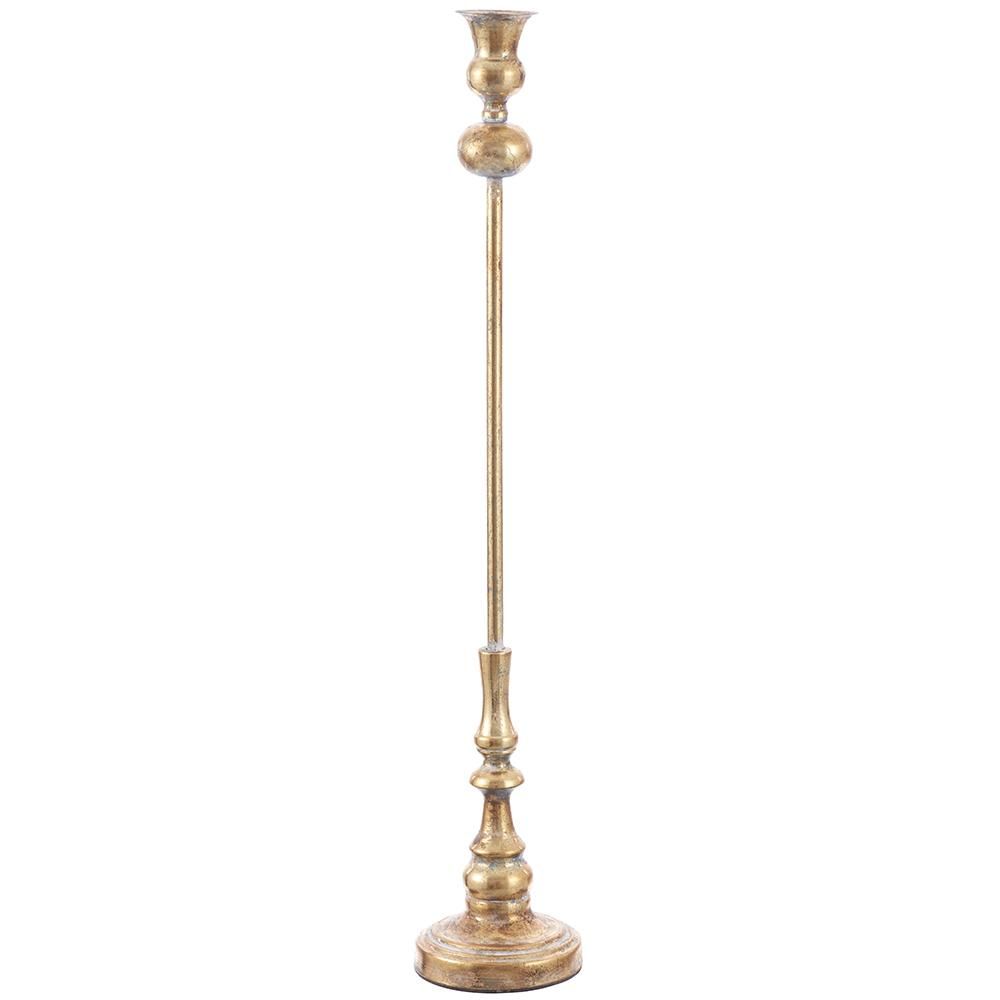 27" METAL TAPER HOLDER GOLD/AT