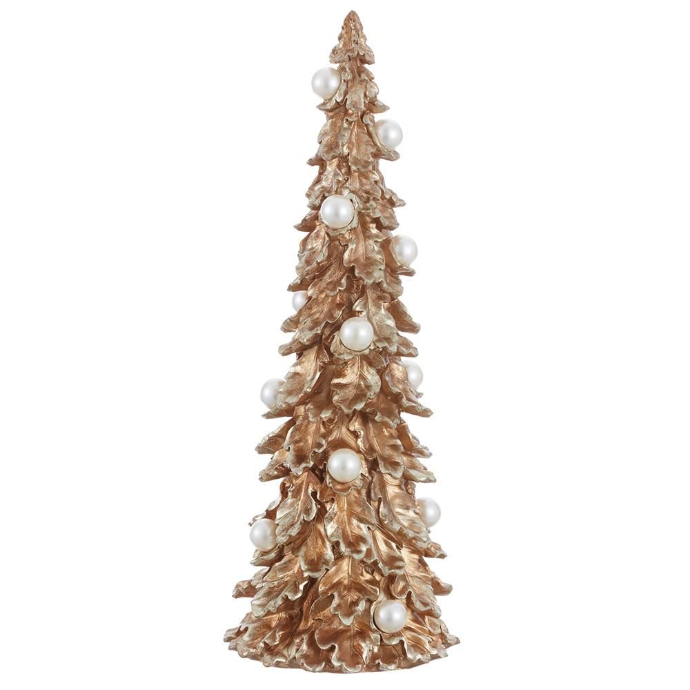 19" PEARL TREE - GOLD PEARL