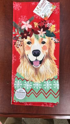 GOLDEN RETRIEVER DUAL PURPOSE TOWEL