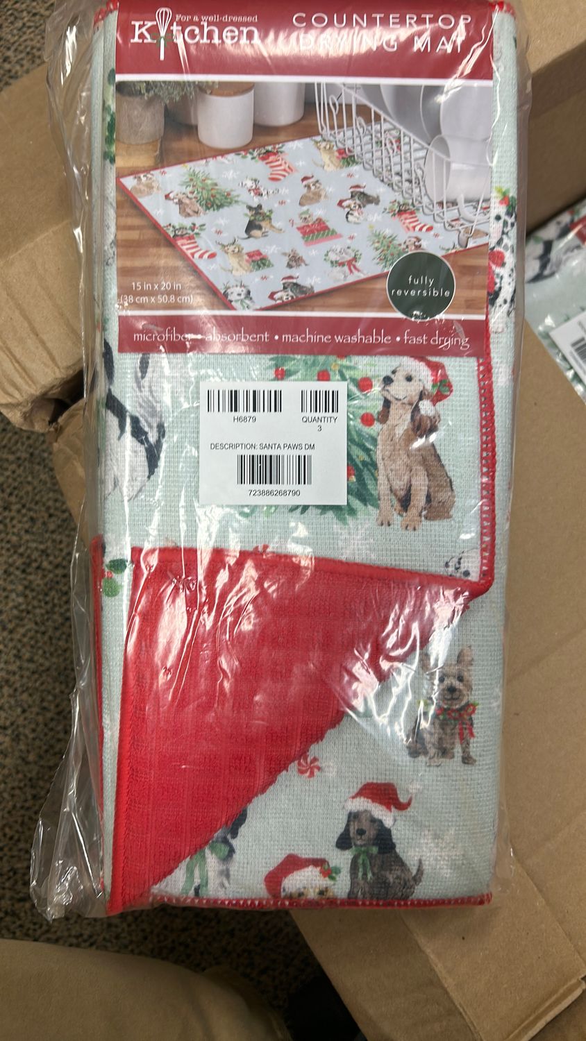 SANTA PAWS DRYING MAT