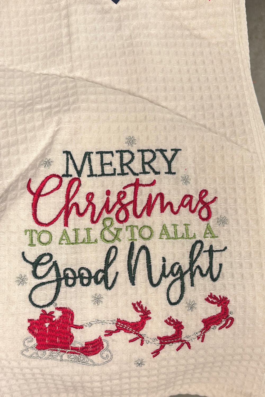 Merry Christmas &amp; Good Night Towel