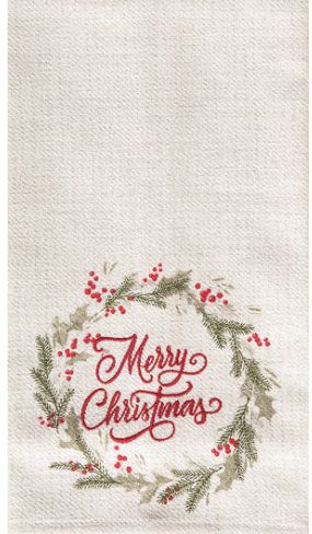 WINTER WREATH TOWEL