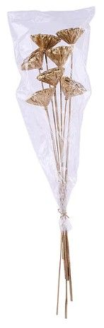 20"L LOTUS POD ON STEM BUNDLE