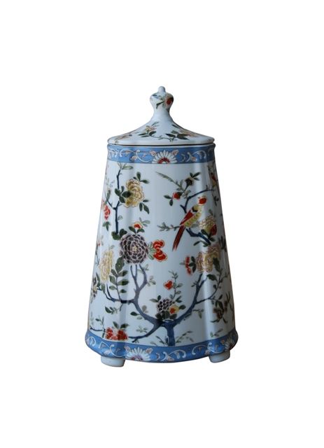 PORCELAIN TEA CADDY JAR