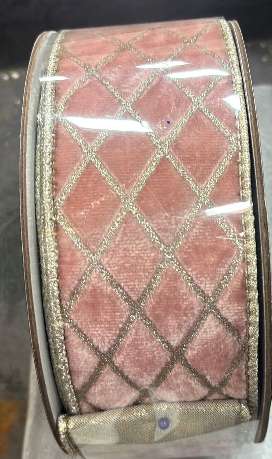 METALLIC DIAMOND PINK 2.5" X 10YD RIBBON
