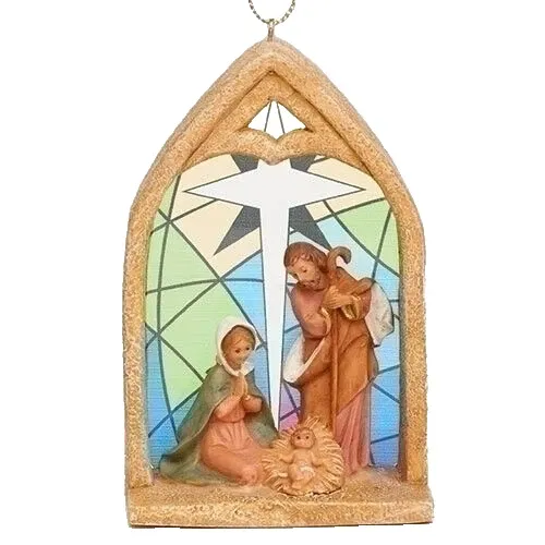 4.5"H HOLY FAMILY ORNAMENT