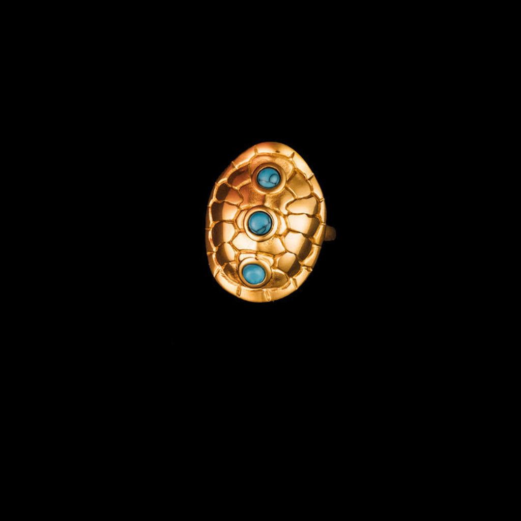 STEWARD &amp; JAMES - TURTLE TURQUOISE RING