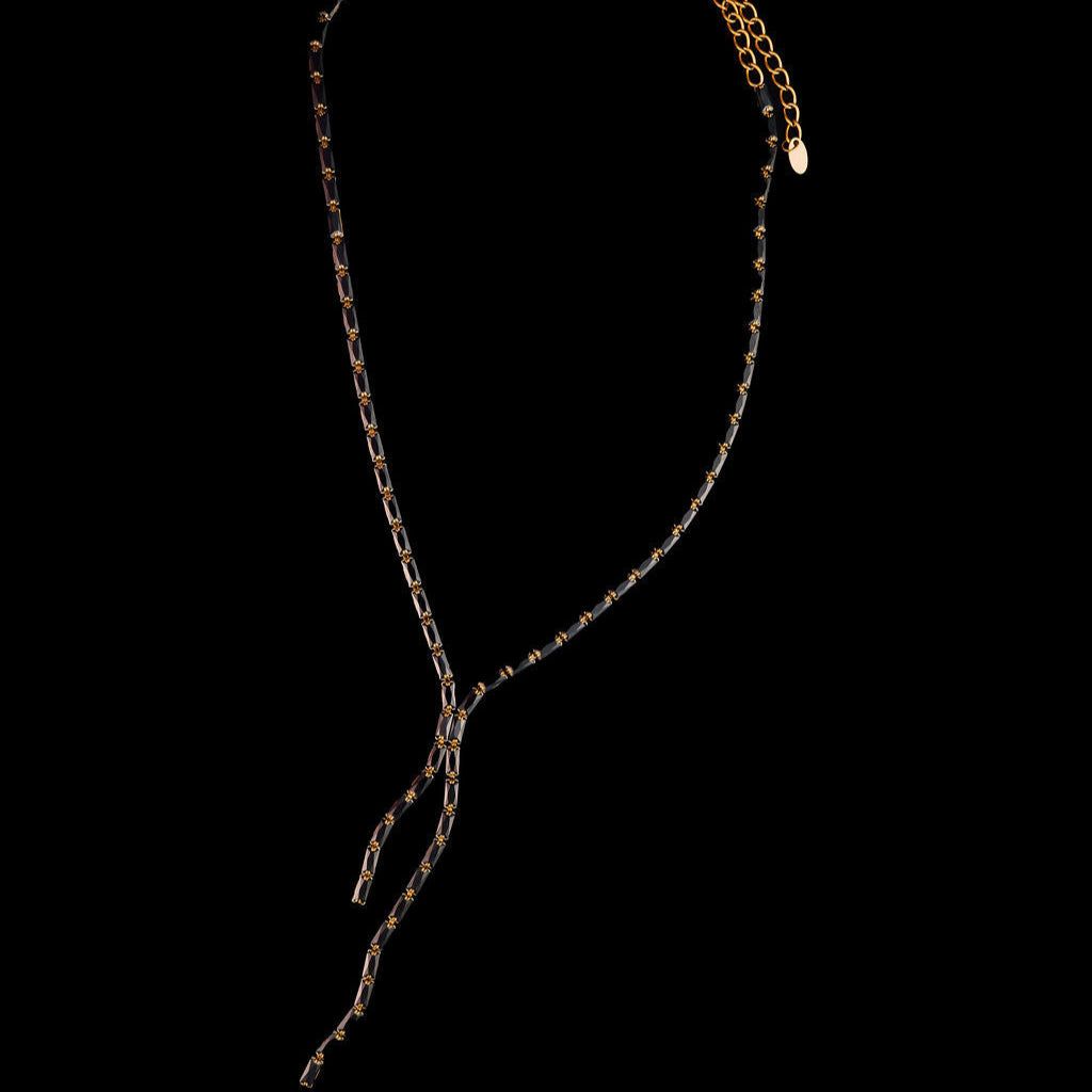STEWARD &amp; JAMES - KELCE NECKLACE BLACK