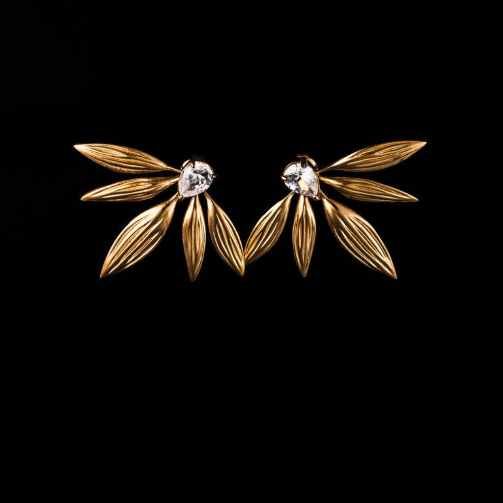 STEWARD &amp; JAMES - SPARKLE FERN EARRINGS