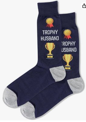 Men's Trophy Husband Crew Socks