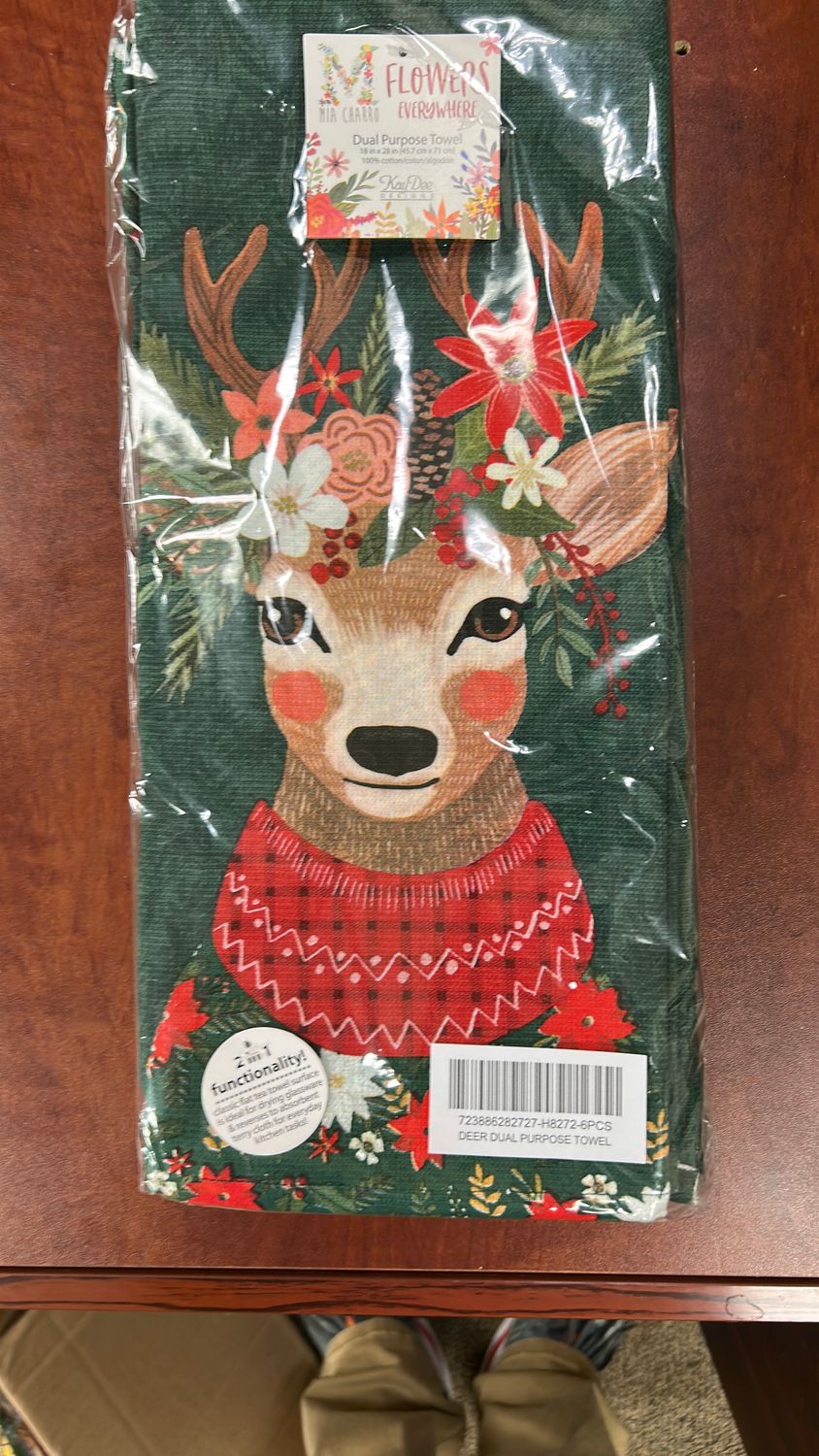 DEER DUAL PURPOSE TOWEL