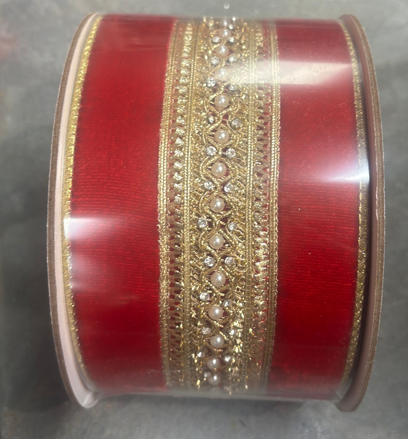 MAISON RUBAN RED 4" X 5YD