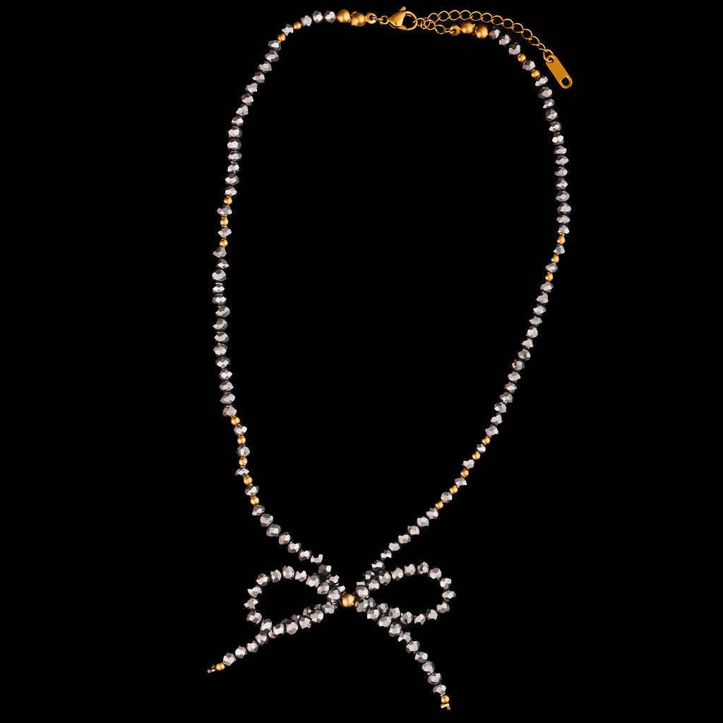 STEWARD &amp; JAMES - TINSEL TWIST NECKLACE SILVER
