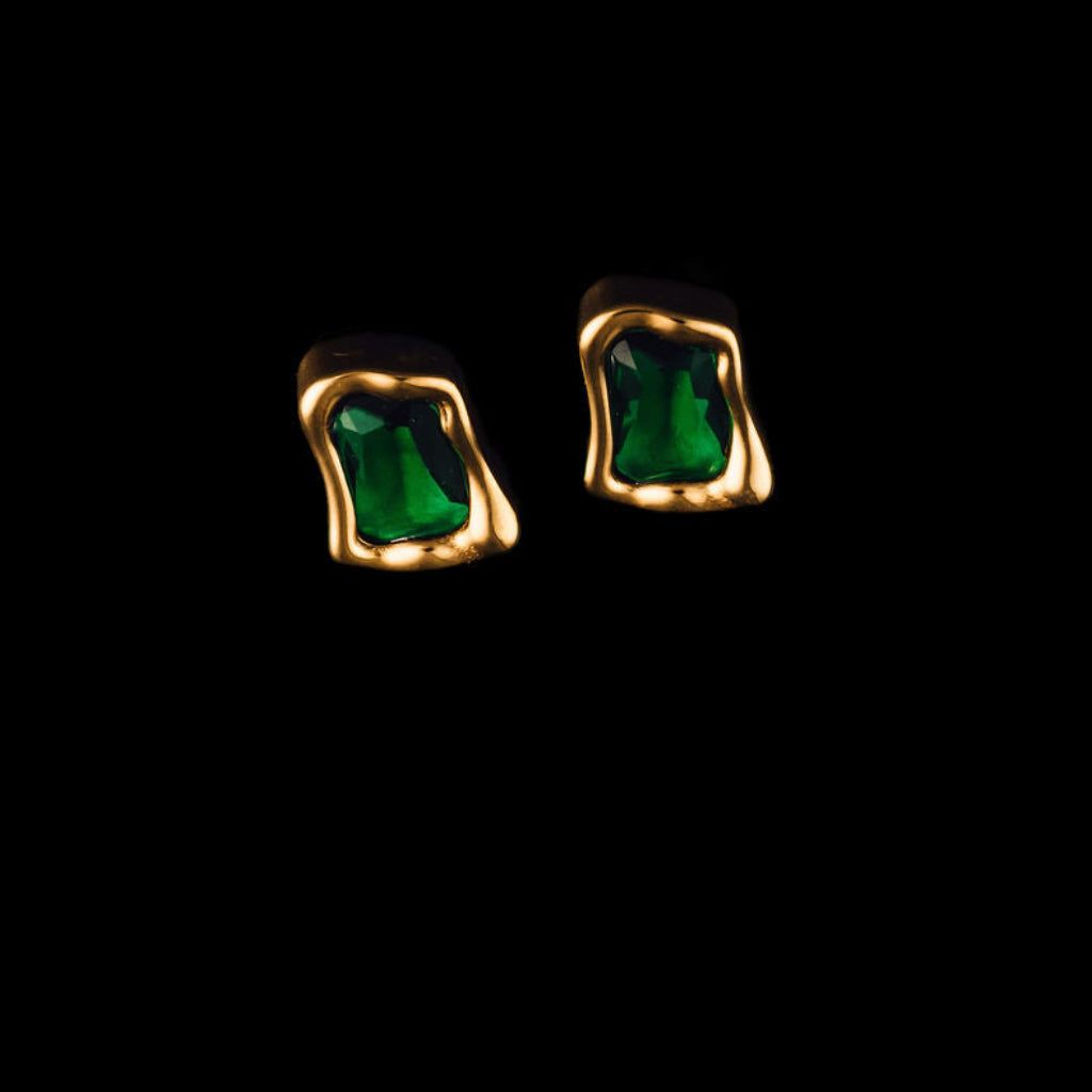 STEWARD &amp; JAMES - EVERGREEN STUD EARRINGS