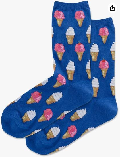 Women's Ice Cream Crew Socks