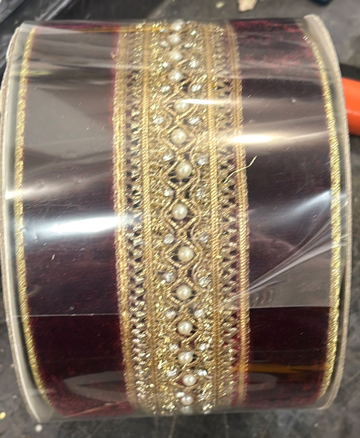MAISON RUBAN BURGUNDY 4" X 5YD