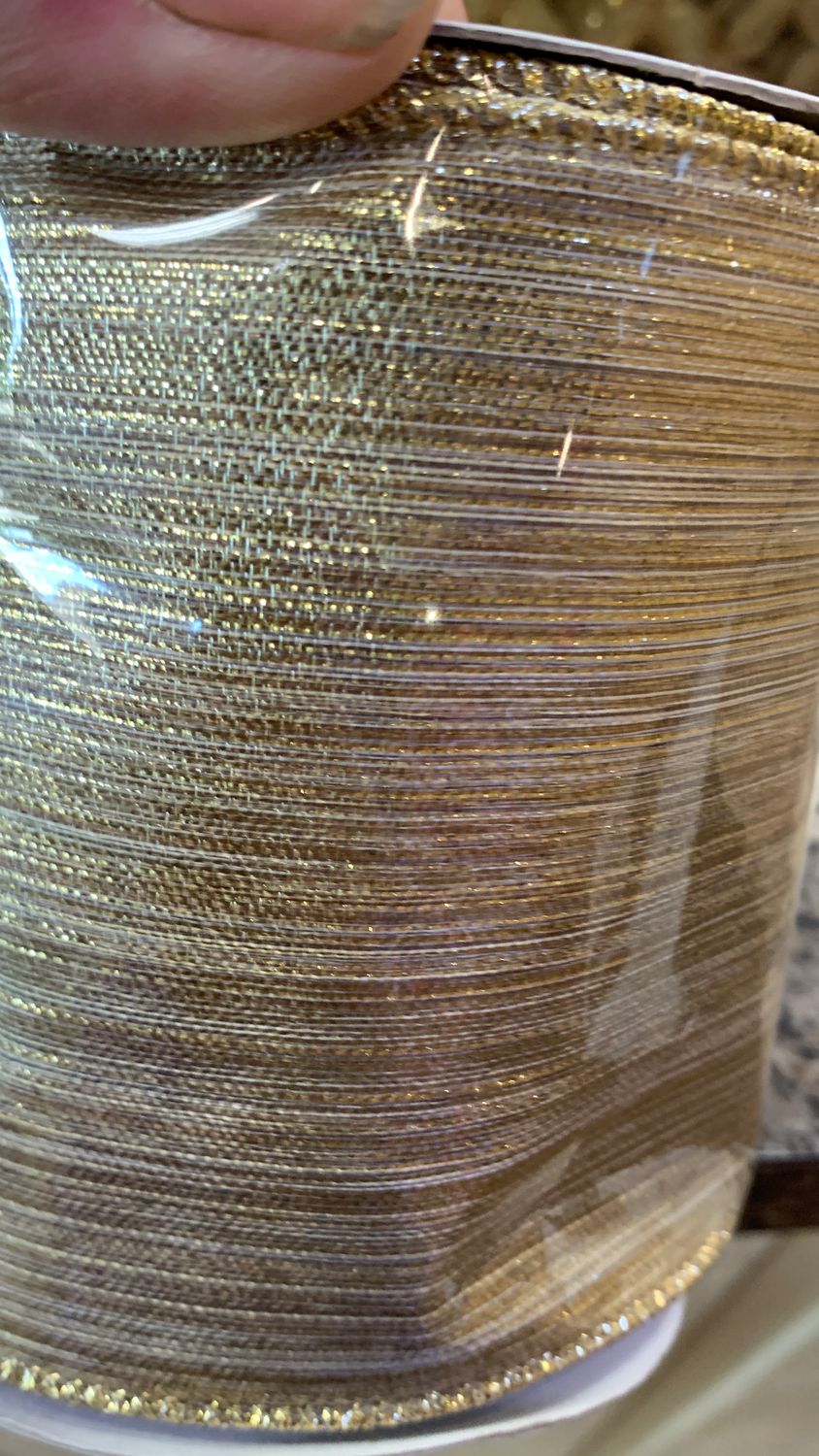 Gold metallic robbon