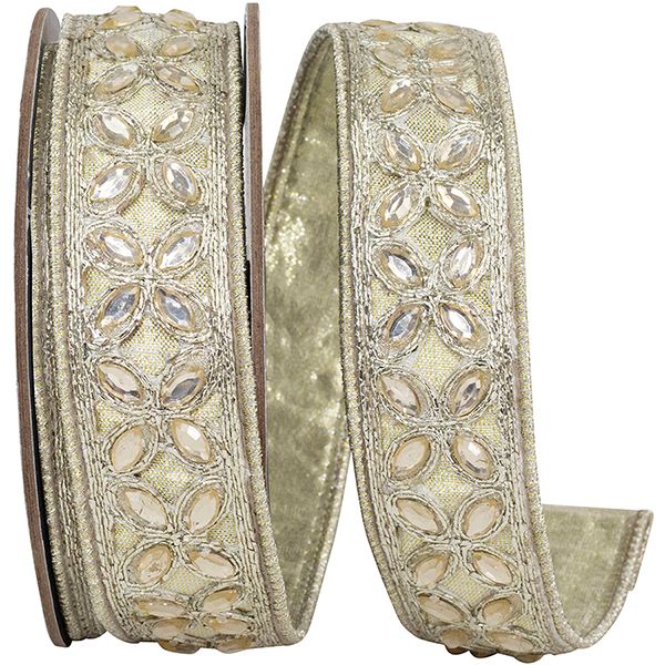 Metallic Platinum Deluxe Wired Edge Gold