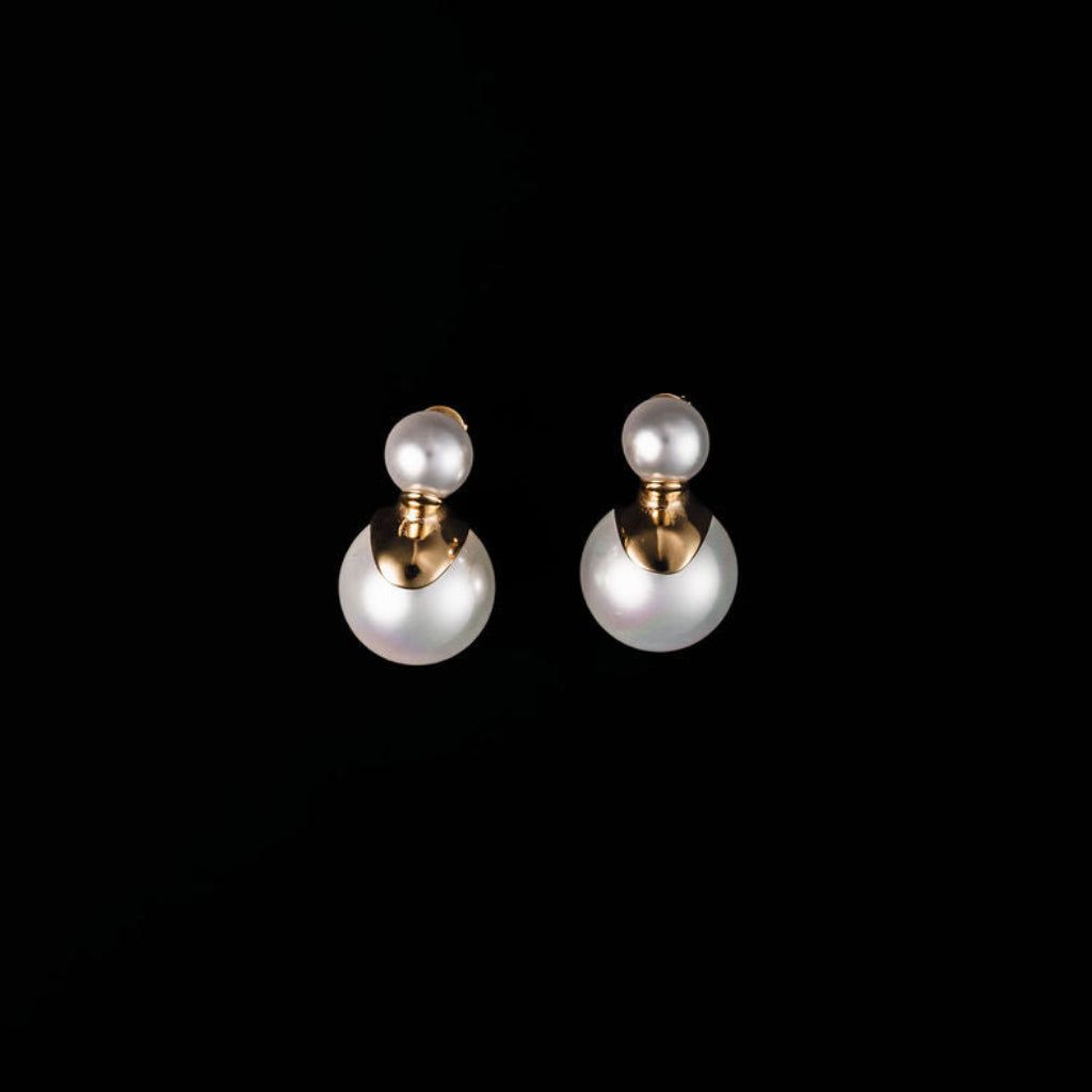 STEWARD &amp; JAMES - CAMILLE PEARL STUDS