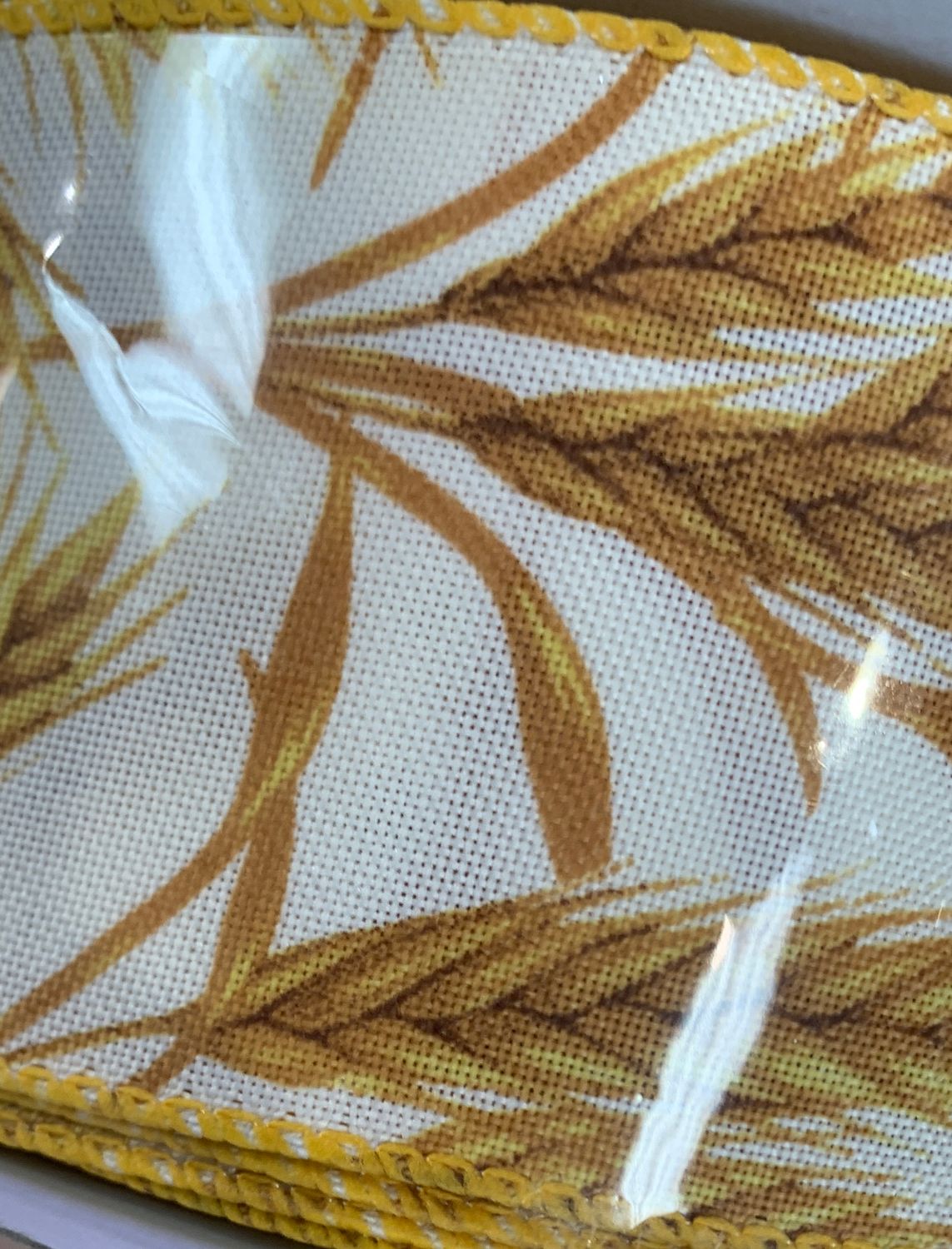 Cream and taupe fall ribbon