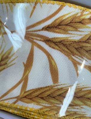 Cream and taupe fall ribbon