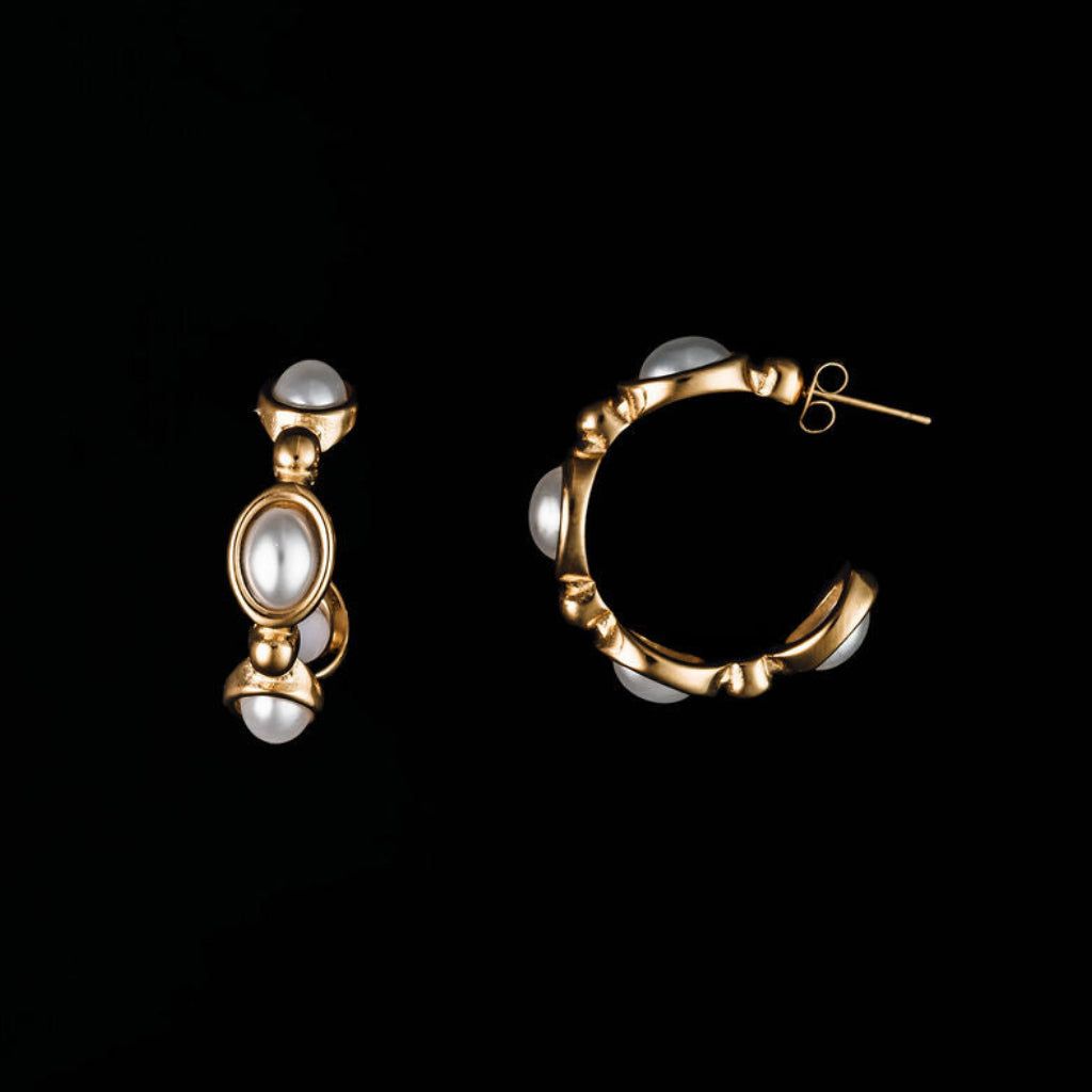 STEWARD &amp; JAMES - IRIS HOOP EARRINGS