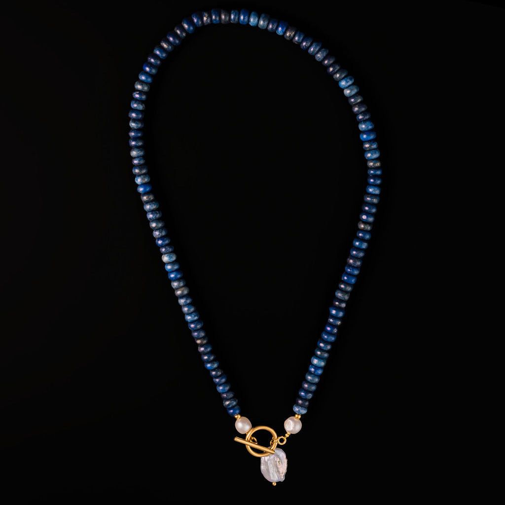 STEWARD &amp; JAMES - AL BEADED NECKLACE - LAPIS