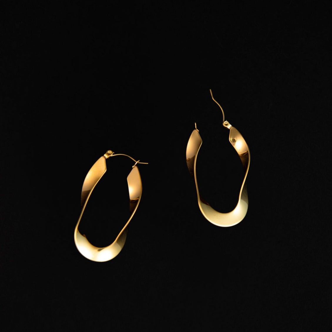 STEWARD &amp; JAMES - PALMER HOOP EARRINGS
