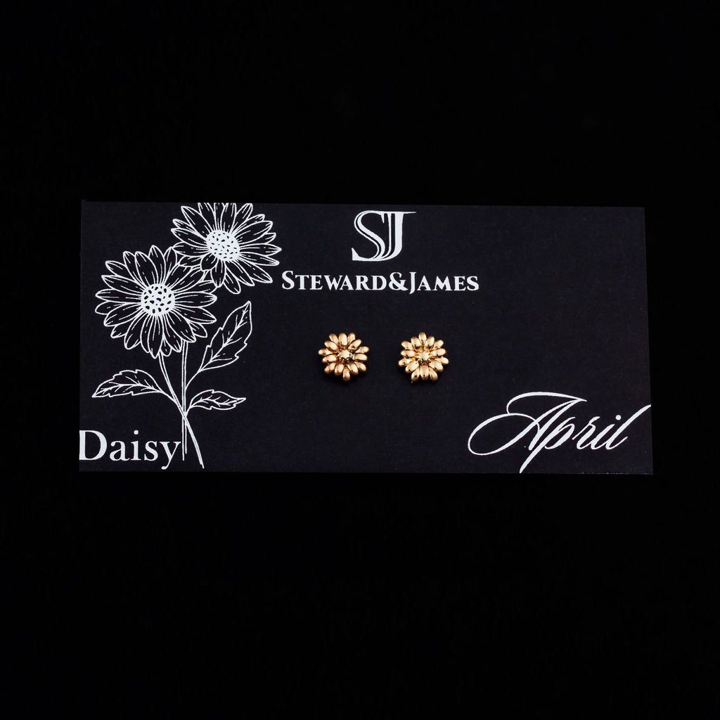 STEWARD &amp; JAMES - APRIL DAISY STUDS